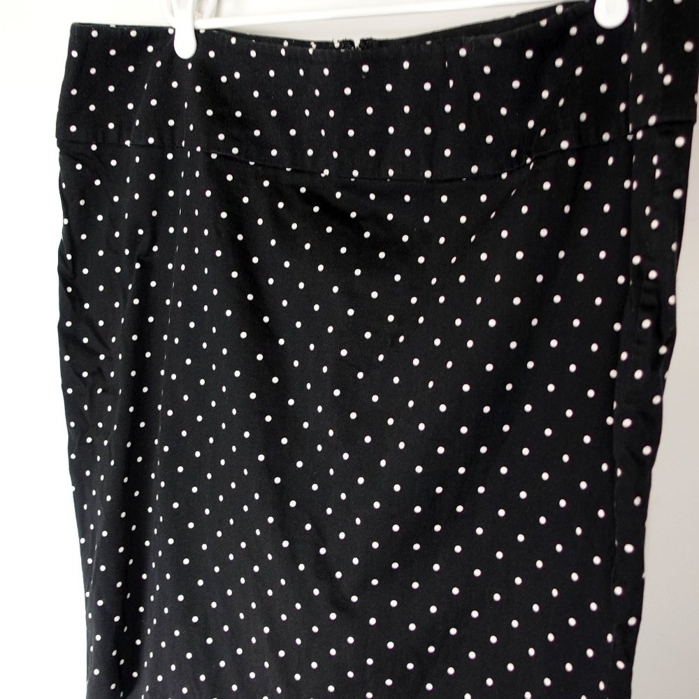 Torrid- Polka Dot Wiggle Pencil Skirt